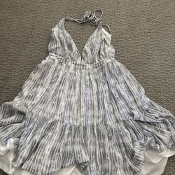 Halter mini babydoll dress