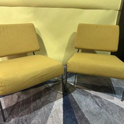 For sale: West Elm - Wire Frame Slipper Chair, Dark Horseradish
