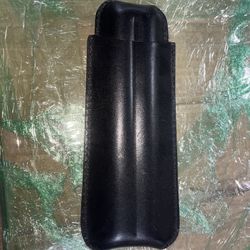 Vintage Cigar Holder Leather 1970s 