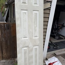 24 by 80 Wooden Door Slab, needs paint, $10