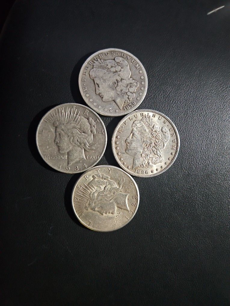 Silver Morgan Peace And Standing  Mint Error Coins