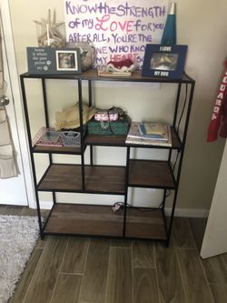 Pier 1 wicker dresser, shelving from home goods
