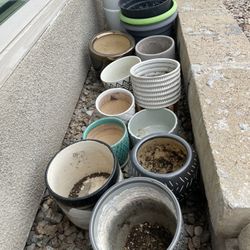 Assorted pots - varying sizes/prices