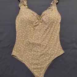 Ditzy Green Flower Bodysuit (M)