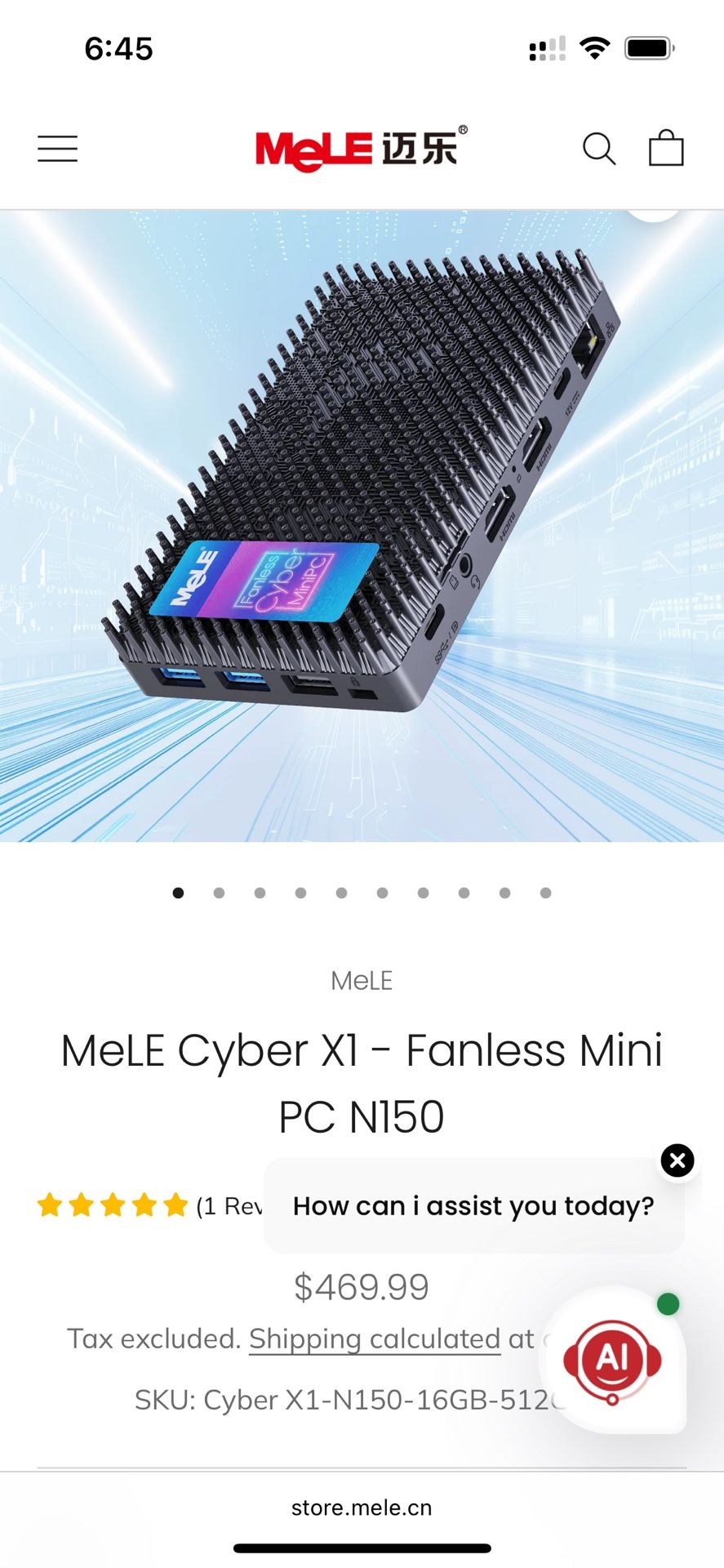 Mele Cyber X1 Mini Pc