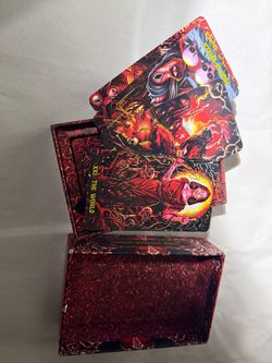 The Path of Horror Tarot Deck Box 78-Card Standard Size Cardboard Case, Black