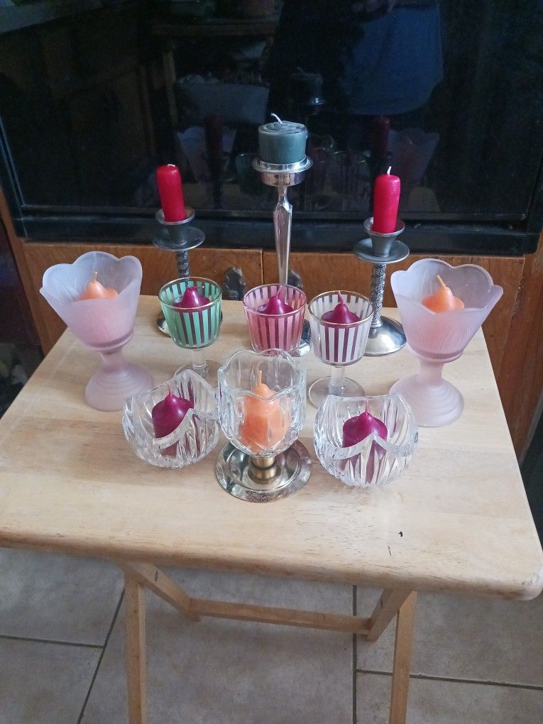 11 Candles And Holders
