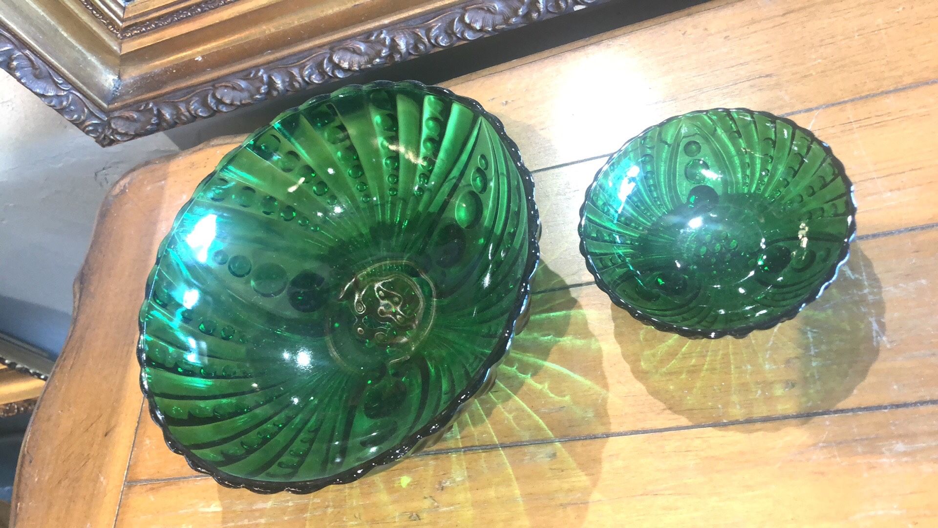 Pair Of Emerald Bowls