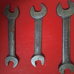3 Vintage Drop Forged WRENCHES 