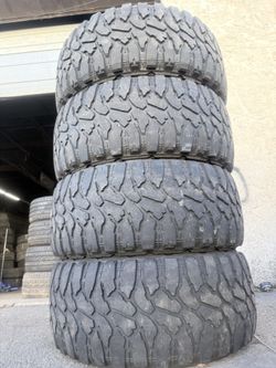4 Used 33X12.50/20 HERITAGE RUDGERUNNER MT TIRES