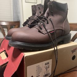 Work Boots Red Wings Size 10