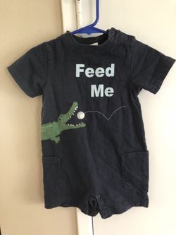 Toddler Boys Short Onesie Size 12-18 Months