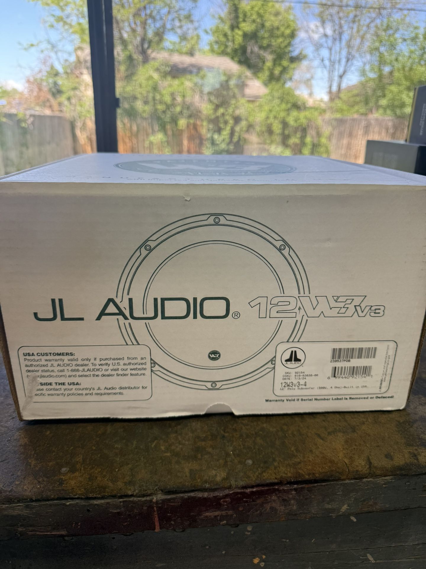 12 Inch JL Audio Sub