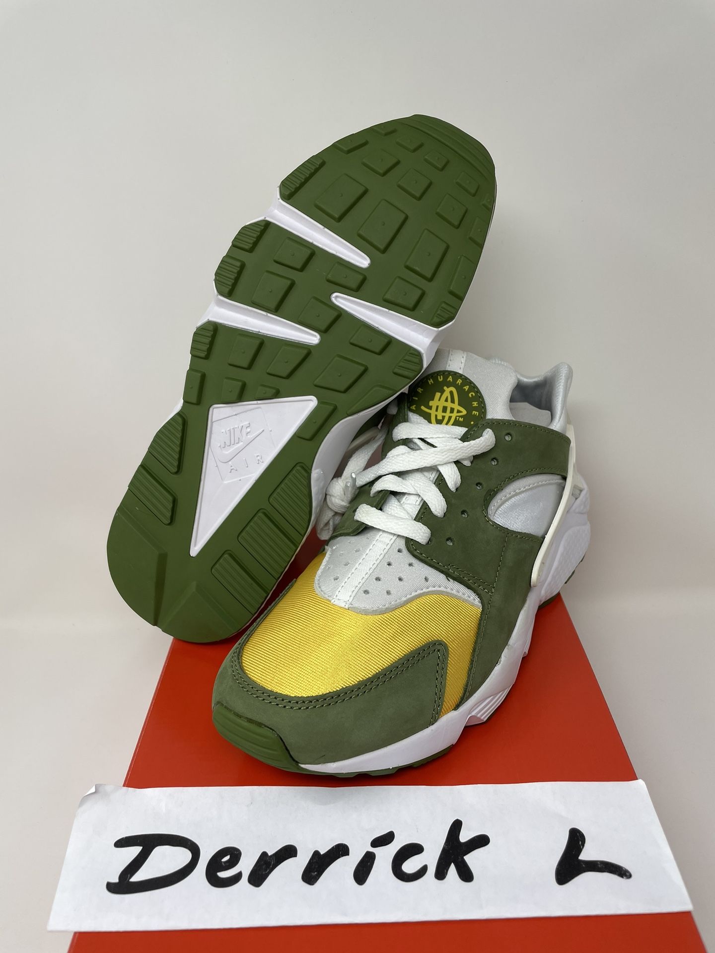 Nike Air Huarache Stussy Dark Olive Size 8 And 9 Men
