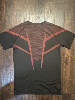 Red And Black Compression Gym Shirt 