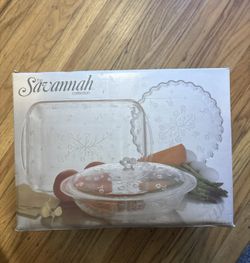 Toscany Essentials Collection Savannah 4 piece Anchor Hocking Oven Set H5800/27