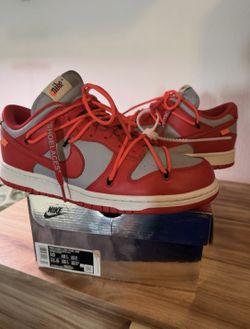 Nike Dunk Low Off-White Red Size 10 
