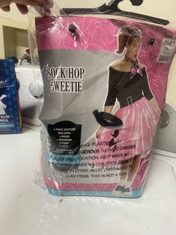 Sock Hop Sweetie 4-Piece Halloween Costume Plus