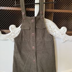 Girls ZARA Corduroy Overall Dress