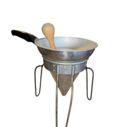 VTG Wearever No 475Aluminum Rotary Colander Wood Pestle Sieve Strainer Canning