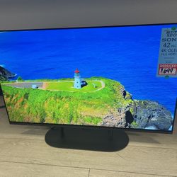 Sony 42 Inch 4K Ultra HD TV A90K Series: BRAVIA XR OLED Smart Google TV with Dolby Vision HDR and Exclusive Features for The Playstation® 5 XR42A90K- 