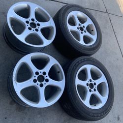 4 - 255/55r18 5x4.72 5x120 Stock Bmw X5 X1 X3 Wheels Rims Tires!!!!!!!