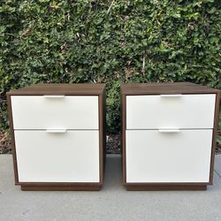 A Pair of White Nightstands