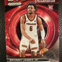 Bronny James Jr 2024 Panini Prizm Draft Picks #12 ROOKIE CARD! LAKERS! 