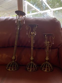 3 candle holders