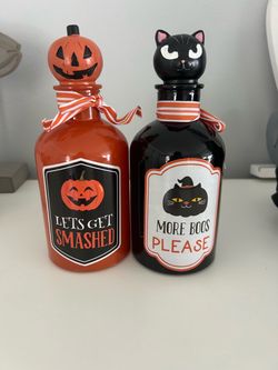 Halloween Decorative Bottle Set of 2