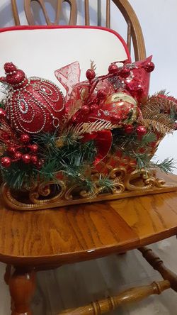 Christmas sleigh decoration