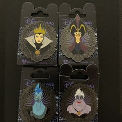 Disneyland Paris Villains Portrait Set (4)