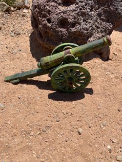 Rare Vintage Heavy Cast Iron Toy Replica Cannon M1841 – 17" Long – 10 lbs