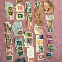 Lot Of Used Vintage Stamps Foreign 