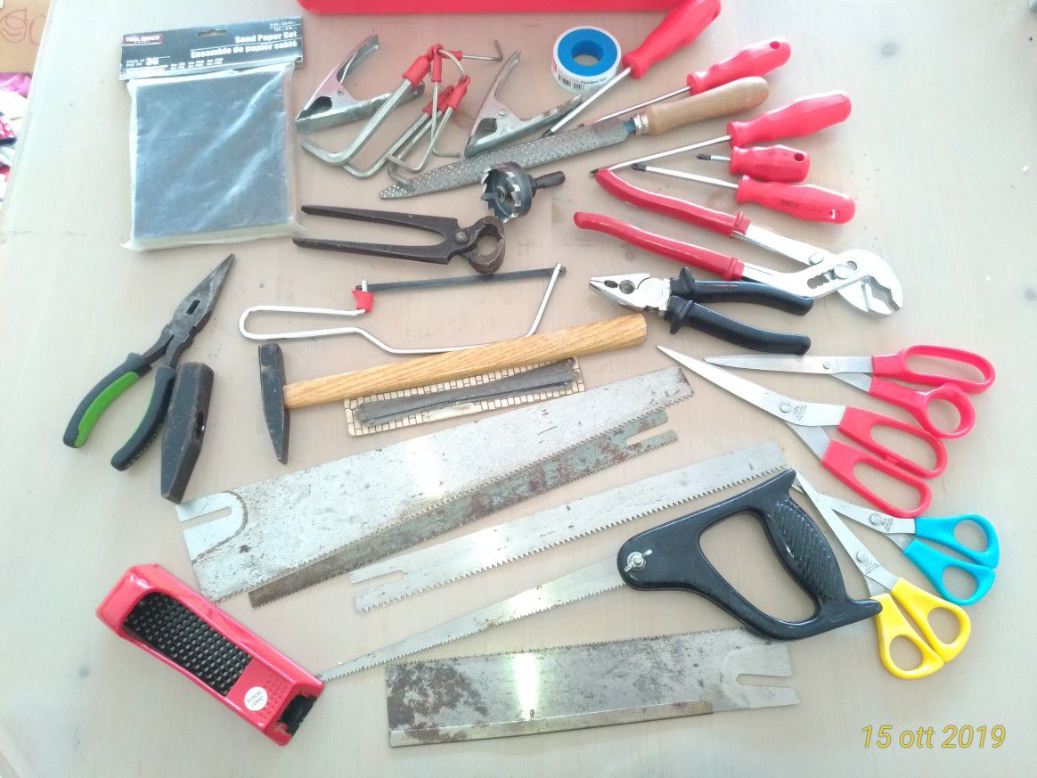 different work tools
