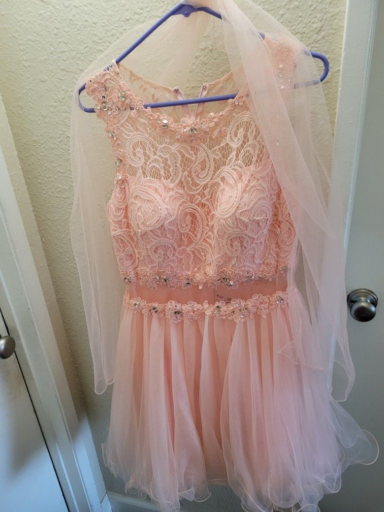 Pink Prom Dress/cocktail Dress Size 12