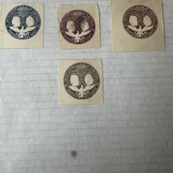 1892 United States Columbus Anniversary Set Of 4 Used