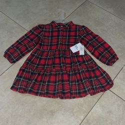 Old Navy Toddler Girl’s Plaid Dress, Size 2t, no longer have Size 3t