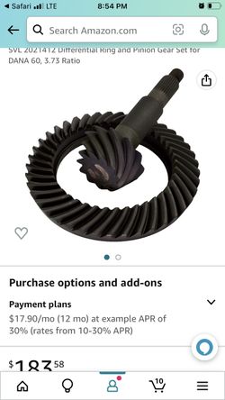 New Dana 60 Standard Rotation Ring Pinion Gears