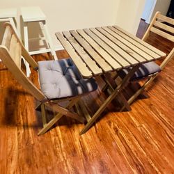 Wooden Table Set 3 Piece