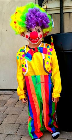 Kids Clown Halloween Costume Set