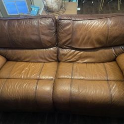 Leather couch 