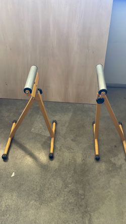 Roller stand for woodworking