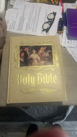 Holy Bible Hardcover with Gold Embossed Cover