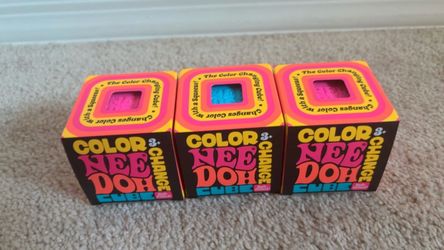 Needoh Color Change Cubes Squishy Squeezy RMS Dumplings Toys