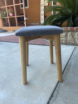 Gray Stool For vanity 