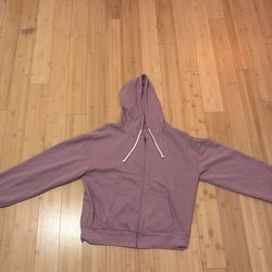 purple zip up hoodie size L