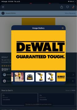 Dewalt 18-volt 1/2-in Cordless Drill 2-Batteries Included