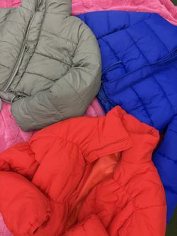 Puffer Jackets - Red, Grey, Blue