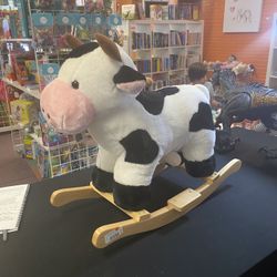 Plush Rocking Cow